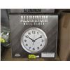 Image 1 : Seven 12" Aluminum Wall Clocks