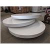 Image 2 : Large White Laminate 3 Surface Coffee Table