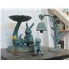 Image 1 : 3 Small Cast Metal Garden Ornaments