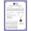 Image 2 : Genuine 1.40 ctw Ruby Necklace 14KT White Gold - REF-30V7W
