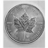 Image 2 : Canadian Maple Leaf 5 Dollar 1  Ounce Silver