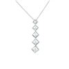 Image 1 : 0.25 CTW Diamond Necklace 14K White Gold - REF-38R5K