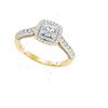Image 1 : Princess Diamond Solitaire Bridal Wedding Engagement Ring 1 Cttw Size 9 14kt Yellow Gold - REF-97R9X