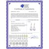 Image 2 : Genuine 4.83 ctw Amethyst & Diamond Earrings 14KT Rose Gold - REF-52Y7F