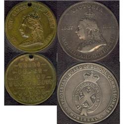 Lot of 2 Victoria medals 1837-1867