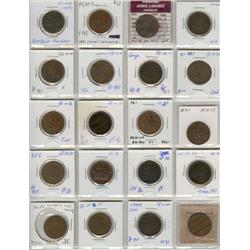 Lot of 40 Breton Pre-confederation Toke