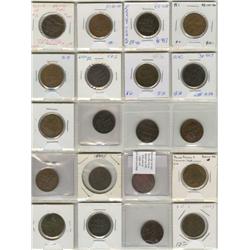 Lot of 40 Breton Pre-confederation Toke