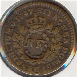 Sou 1767-A French Colonies, RF counters