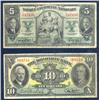 Image 1 : Dominion Bank $10.00 1938 & B.C.N. $5.0