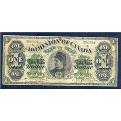 Dominion of Canada; $1.00 1878, DC-8e