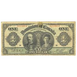 Dominion of Canada; $1.00 1911, DC-18d-