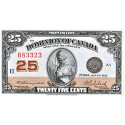 Dominion of Canada; $0.25 1923, DC-24d