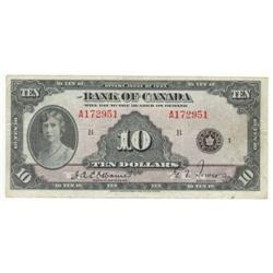 $10.00 1935 English note, BC-7, Very-Fi