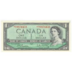 $1.00 1954 replacement, BC-37bA, UNC *O