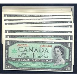 $1.00 1967, BC-45b, Original UNC 50 con