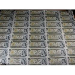 $1.00 1973 sheet of 40 notes BC-46b BFD