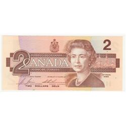 $2.00 4 digit radar note 1986, BC-55c, 