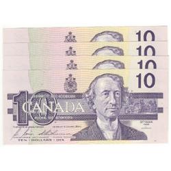 $10.00 1989, BC-57b, UNC, 4 cons BDY