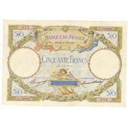 France, 50 Francs, 23-3-1933, EF