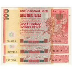 The Chartered Bank, 3 x 100 dollars, 19