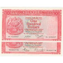 Hong Kong & Shanghai Bank Corp, $100 19