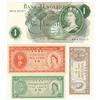 Image 1 : Government of Hong Kong 3 notes + GB 1£