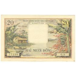 South Vietnam, 1955-56 ND, 20 Dong AU
