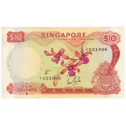 Singapore, 10 dollar issue 1967-73 ND U