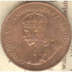 1 Small Cent 1920, ICCS certified MS-63