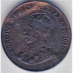 1 Small Cent 1925, CCCS certified AU-50