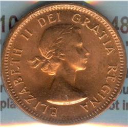 1 Small Cent 1953, CCCS MS-65; Red, NSF