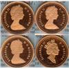 Image 1 : 4 Cent 1981, 1982, 1987 & 1994 CCCS PF-