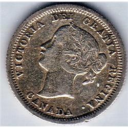 5 Cents 1858/1858 CCCS certified VF-20