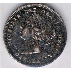 5 Cents 1884 CCCS F-15, Near 4, Pointed