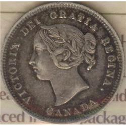 5 Cents 1887, ICCS certified EF-40; 7 O
