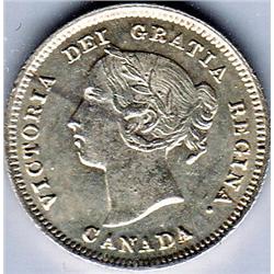 5 Cents 1890H, CCCS certified MS-60
