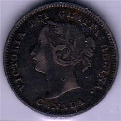 5 Cents 1900, CCCS certified VF-20; Rou