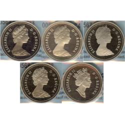 5 Cents CCCS 1981, 1988 & 1994 PF-68, 1