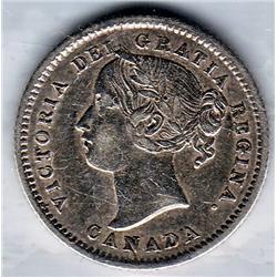 10 Cents 1871H ICCS certified VF-20