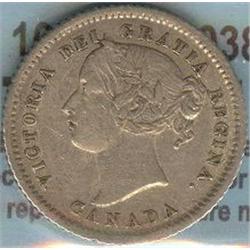 10 Cents 1875H CCCS certified VF-30