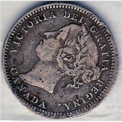 10 Cents 1886 ICCS F-15; Obv # 5, Large