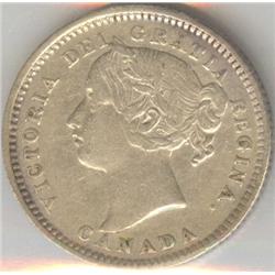 10 Cents 1893 CCCS VF-20; Round Top 3 R