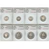 Image 1 : Lot of 8 ACG certified coins read