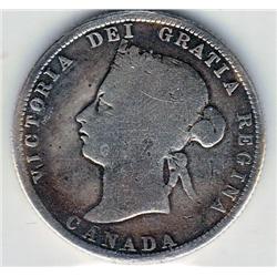 25 Cents 1875H CCCS certified VG-8