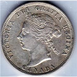 25 Cents 1892 CCCS certified EF-45