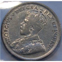 25 Cents 1936 CCCS certified VF-20; Dot