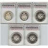 Image 2 : Lot of 5 coins all certified by ACG, re