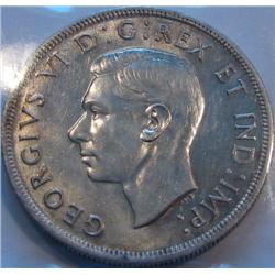 1 Dollar 1947 CCCS AU-55; ML, Double HP