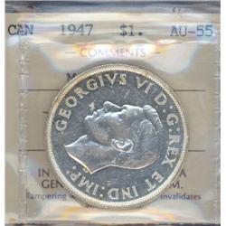 1 Dollar 1947, ICCS AU-55; ML. Single H