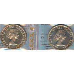 2 x 1 Dollar CCCS both PL-65. 1957 & 19